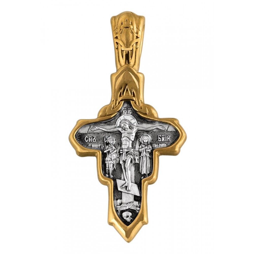 Хрест натільний Акімов 101.079 «Розп'яття. Смоленська ікона Божої Матері »
