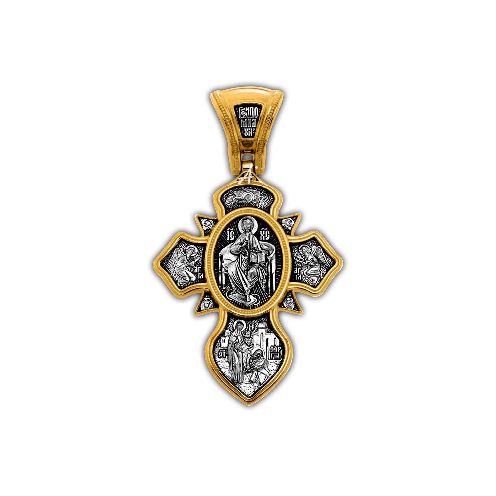 Neck Cross Akimov 101.282 «Holy Trinity. St. Sergius of Radonezh»