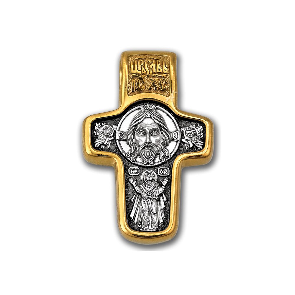 Neck Cross Akimov 301.201 «The Vernicle Image of the Saviour. St. Nicholas the Wonderworker»