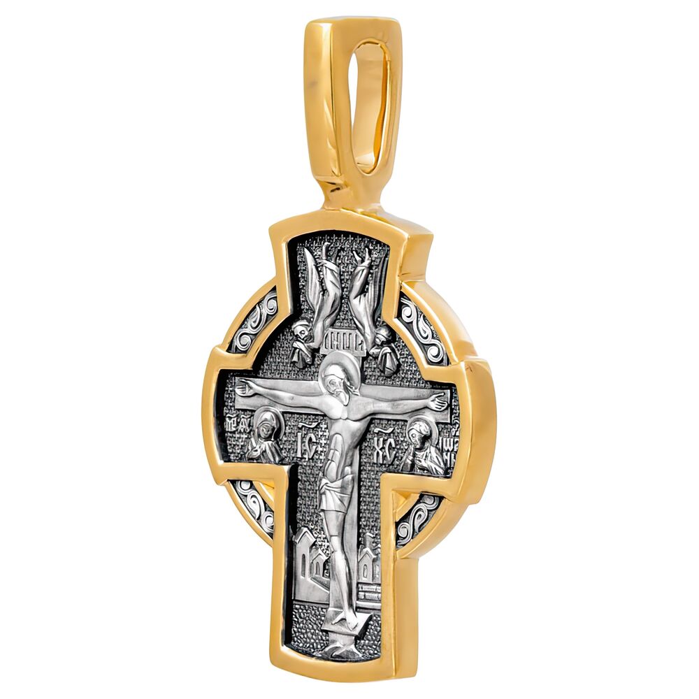Neck Cross Akimov 101.291 «Crucifixion. George the Victorious»