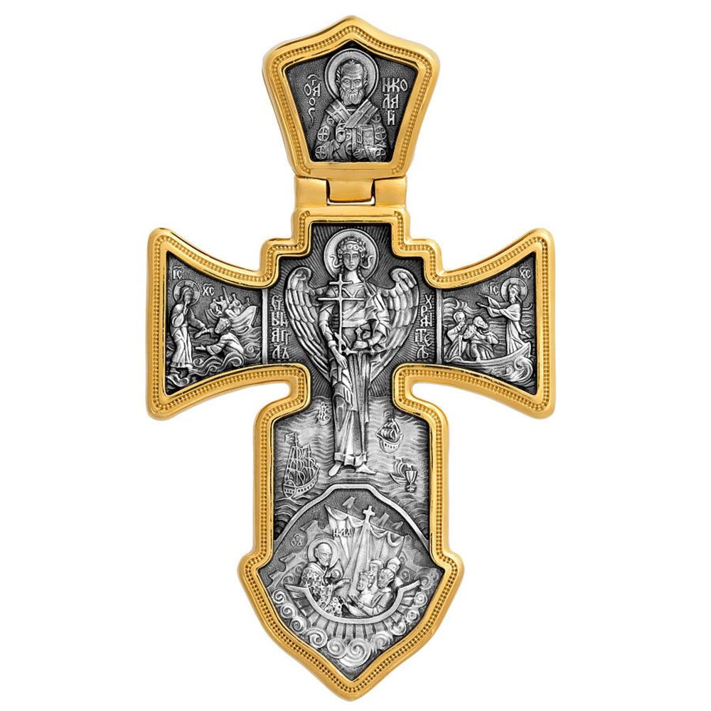 Хрест натільний Акімов 101.002 «Розп'яття. Ангел охоронець"