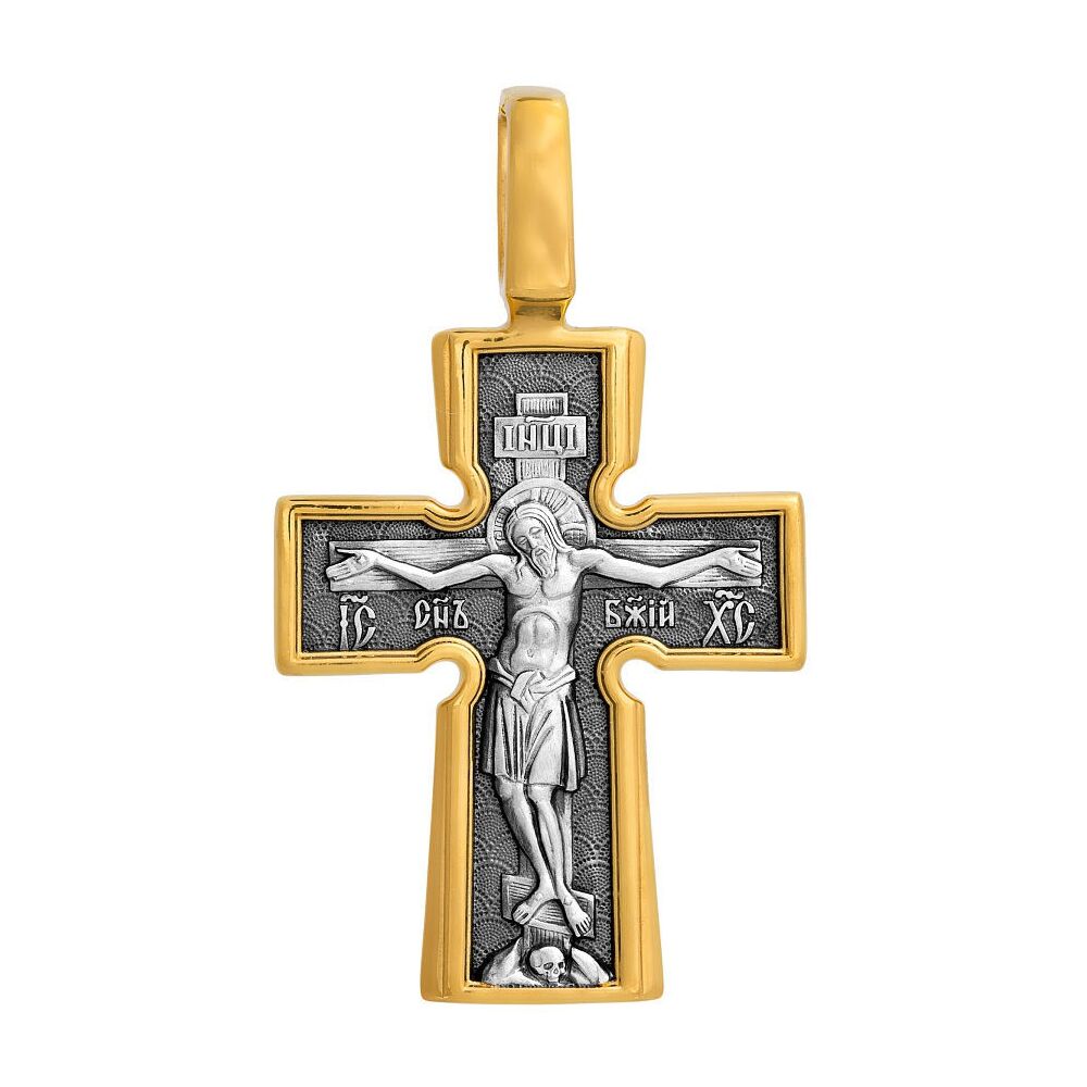 Хрест натільний Акімов 101.039 «Розп'яття. Божа Матір «Втілення». П'ять святителів »