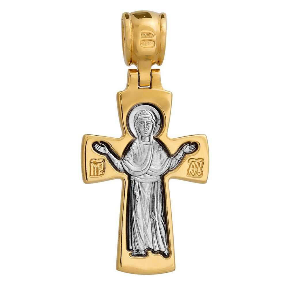 Хрест натільний Акімов 101.046 «Розп'яття. Божа Матір «Оранта»