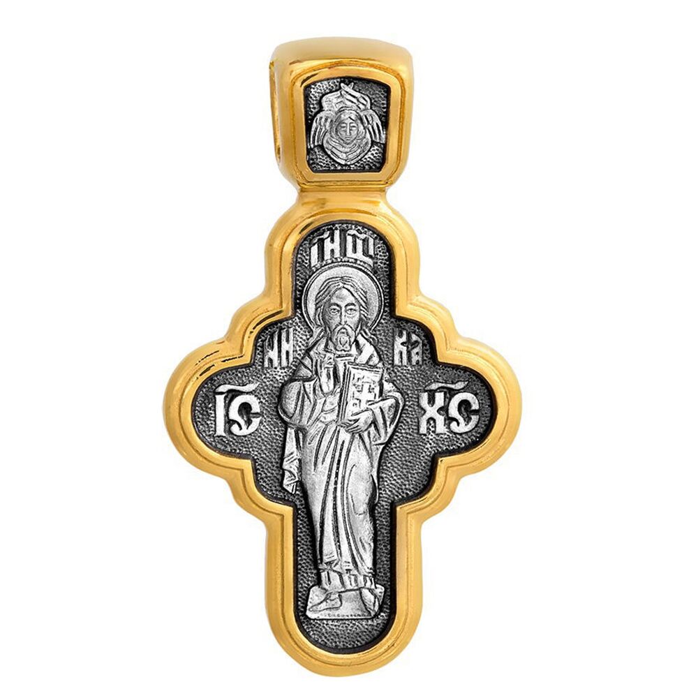 Neck Cross Akimov 101.049 «The Lord Almighty (Pantocrator). The Icon of the Mother of God «Seven Arrows»