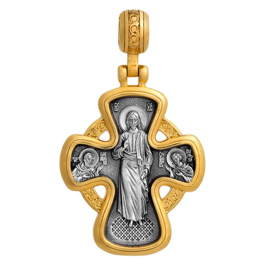 Хрест натільний Акімов 101.060 «Господь Вседержитель. Ікона Божої Матері «Невипивана Чаша»