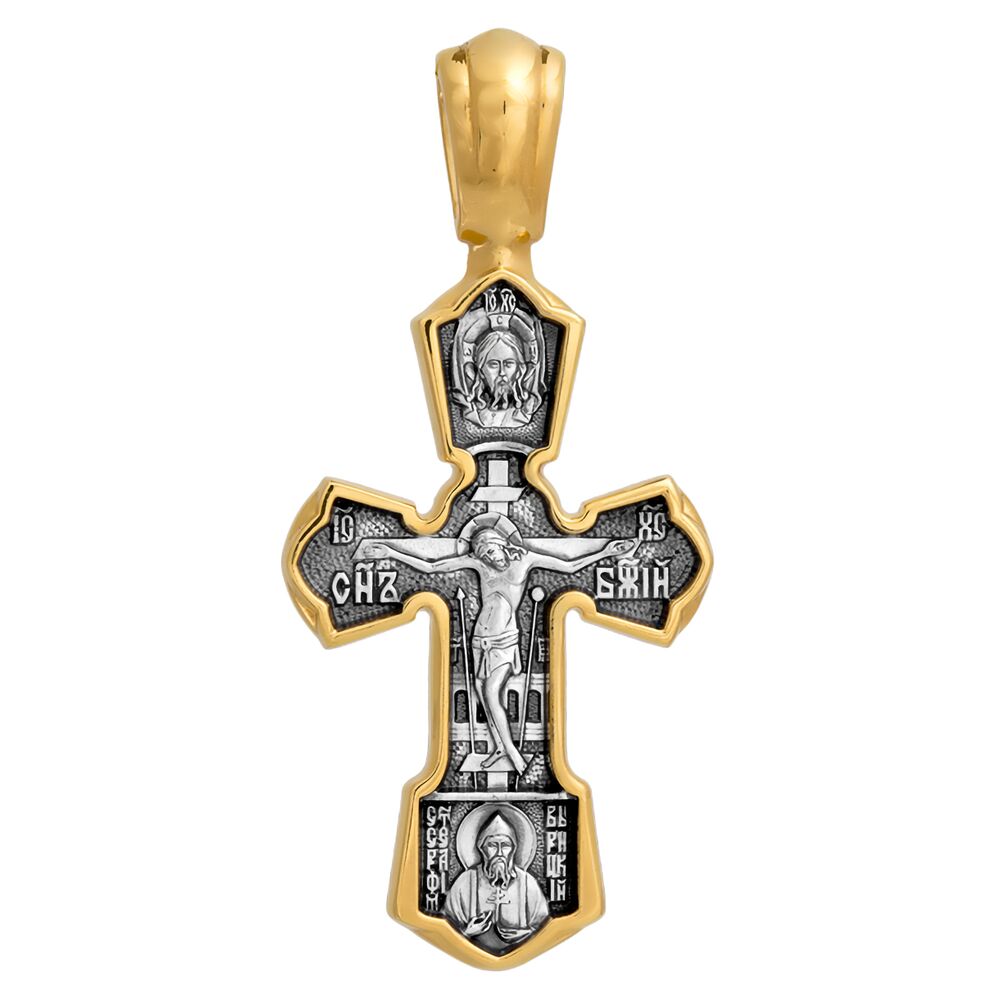 Neck Cross Akimov 101.243 «Crucifix. St. Nicholas the Wonderworker»