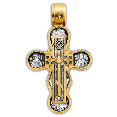 Neck Cross Akimov 101.260 «Calvary. The Mother of God Icon «Unbreakable Wall»
