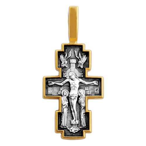 Neck Cross Akimov 101.213 «Crucifix. The Icon of the Mother of God «Nursing the Child»