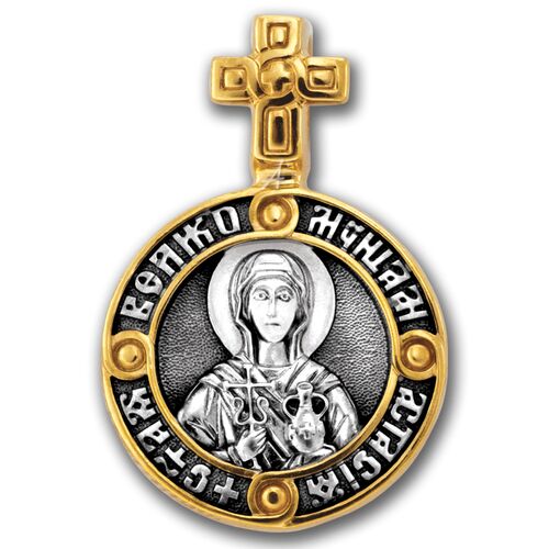 Icon Akimov 102.143 «Holy Great Martyress Anastasia Bond-Releaser. Guardian Angel»