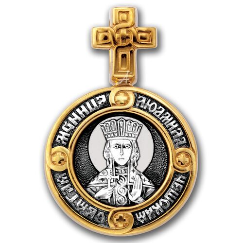 Icon Akimov 102.144 «Holy Martyr Ludmila of Bohemia. The Guardian Angel»