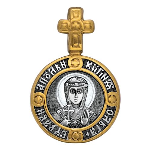 Icon Akimov 102.106 «St. Princess Olga, Equal to the Apostles. Guardian Angel»