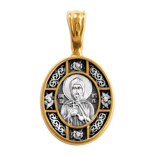 Icon Akimov 102.215 «The Igorevskaya Icon of the Mother of God. The Most Orthodox Prince St. Igor of Chernigov»