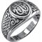 Охранное кольцо Акимов 108.040 «Процветший Крест» Серебро