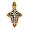 Крест нательный Акимов 103.074 «Распятие. Иоанн Кроншатдский»